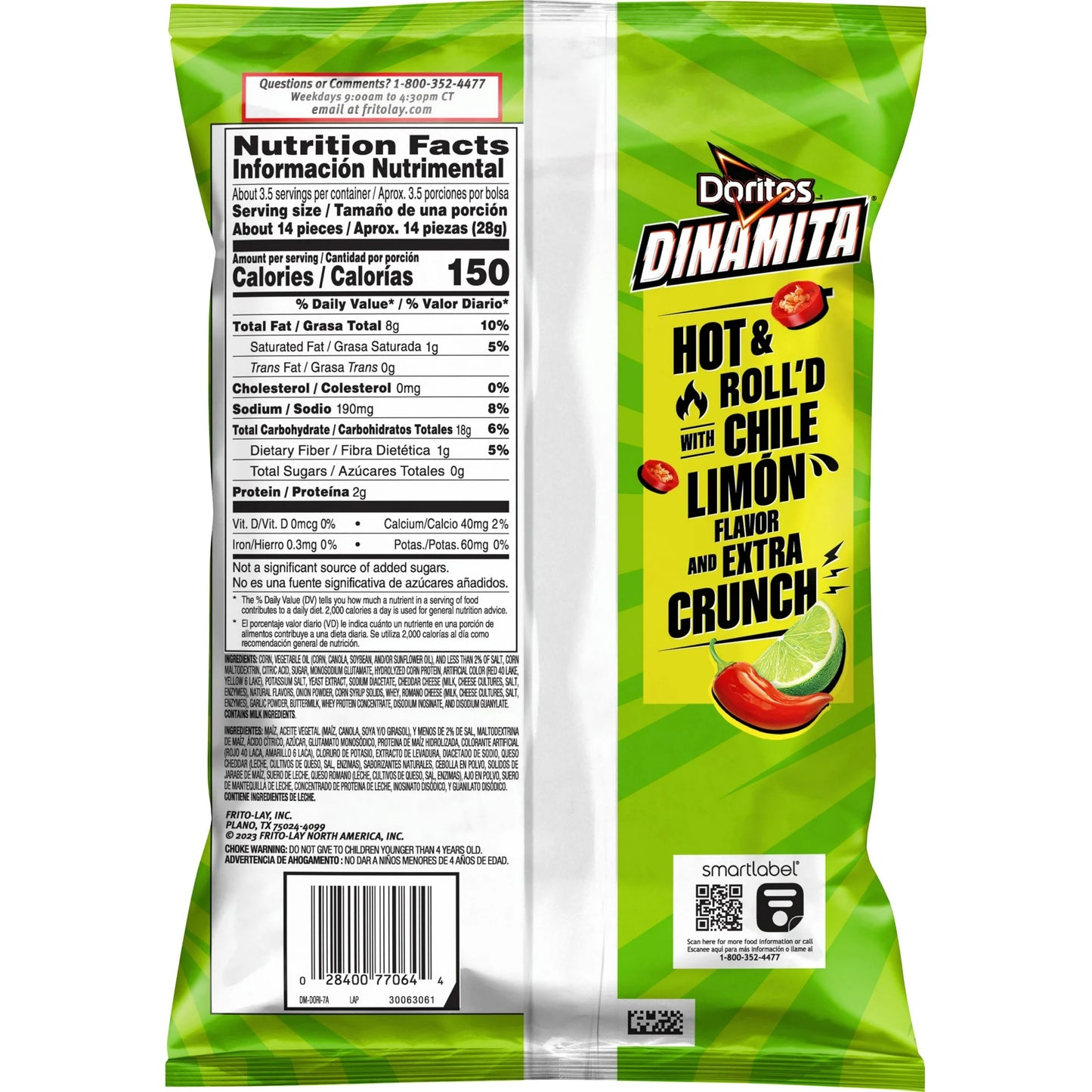 Doritos Dinamita Chile Limon Tortilla