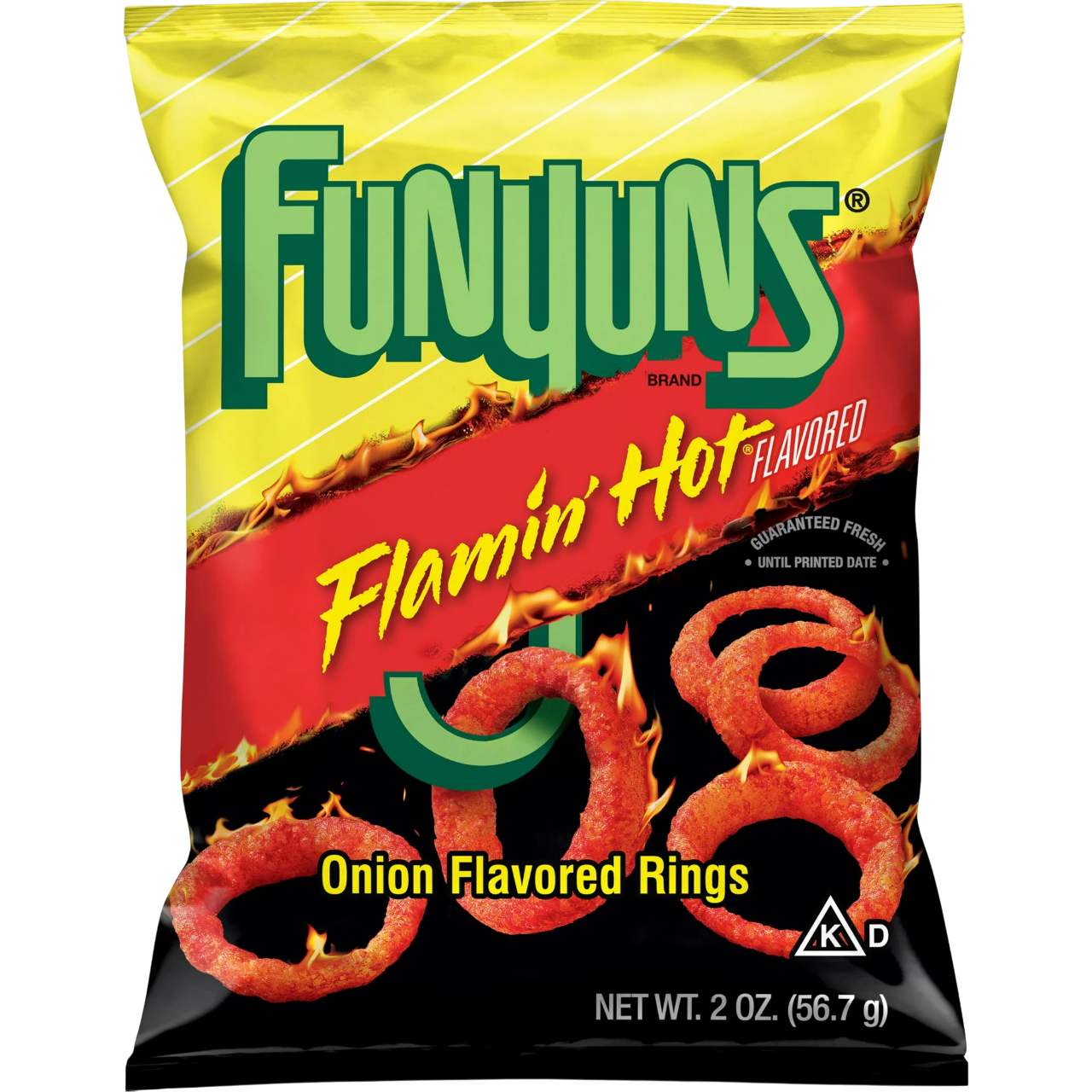 Funyuns Onion Flavored Rings Flamin' Hot
