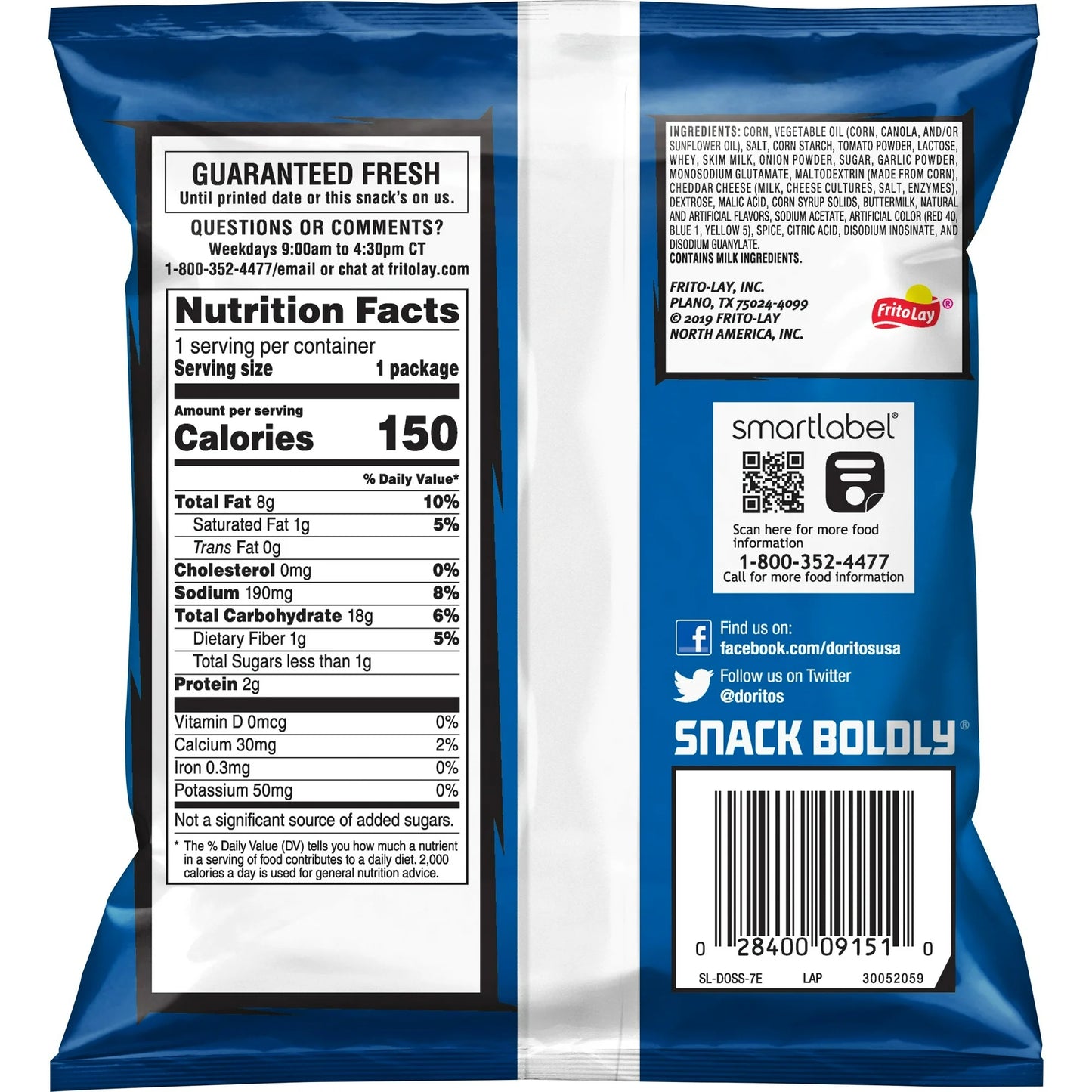 Doritos Cool Ranch Tortilla Snack