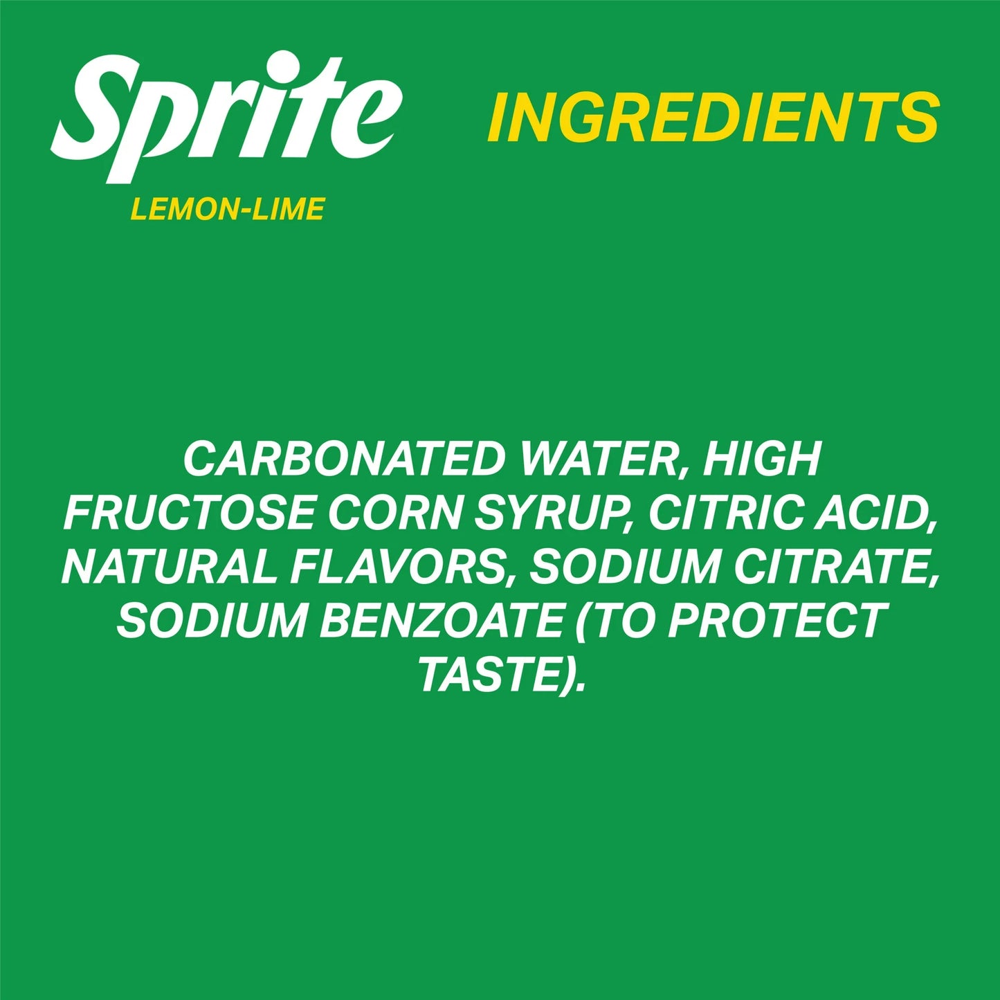 Sprite Lemon Lime Soda Pop
